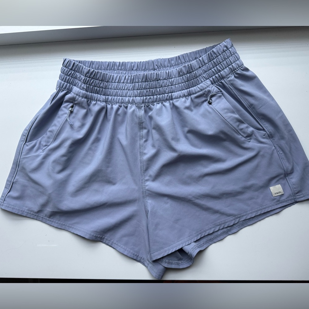 Vuori Women's Sky Blue Athletic Shorts